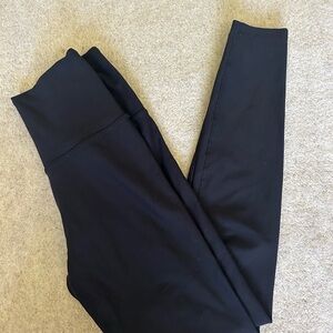 Black Beyond Yoga Stretchy/ Shiny High-Waisted Leggings